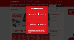 Desktop Screenshot of akropolis.lt